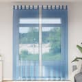 Miniatyrbillede 2 af 9: vidaXL voile-gardiner med løkker 2 stk. 140x260 cm kongeblå