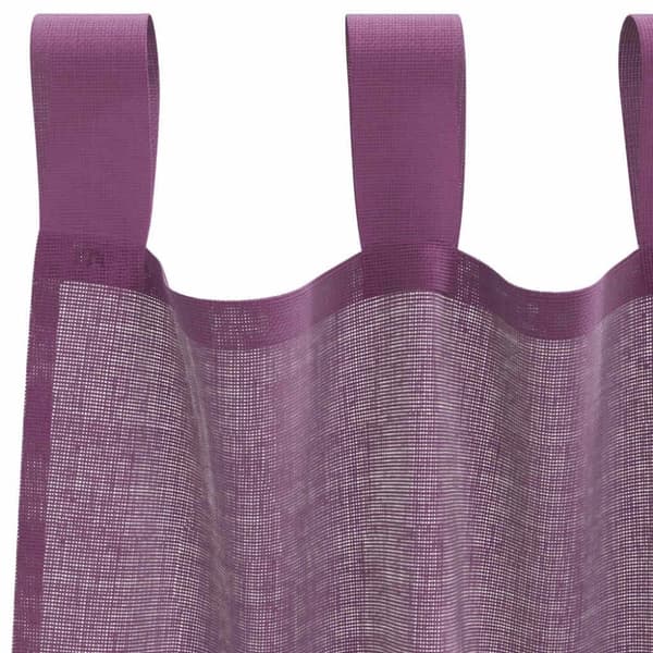 vidaXL voile-gardiner med løkker 2 stk. 140x140 cm lilla