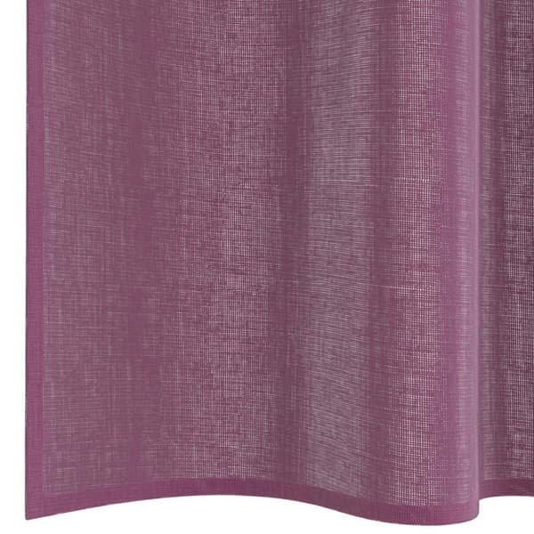 vidaXL voile-gardiner med løkker 2 stk. 140x140 cm lilla