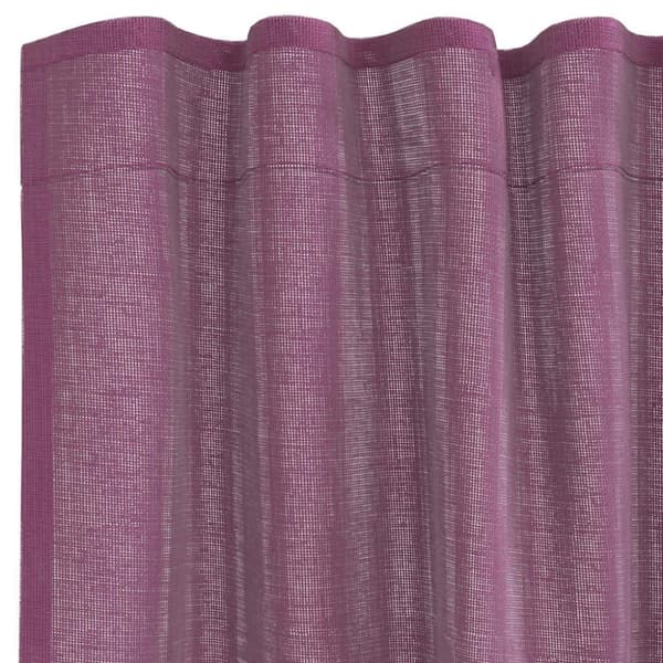 vidaXL Voilegardiner med hemper 2 stk lilla 140x245 cm
