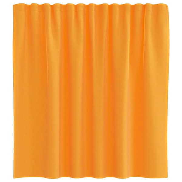 vidaXL Voilegardiner med hemper 2 stk oransje 140x140 cm