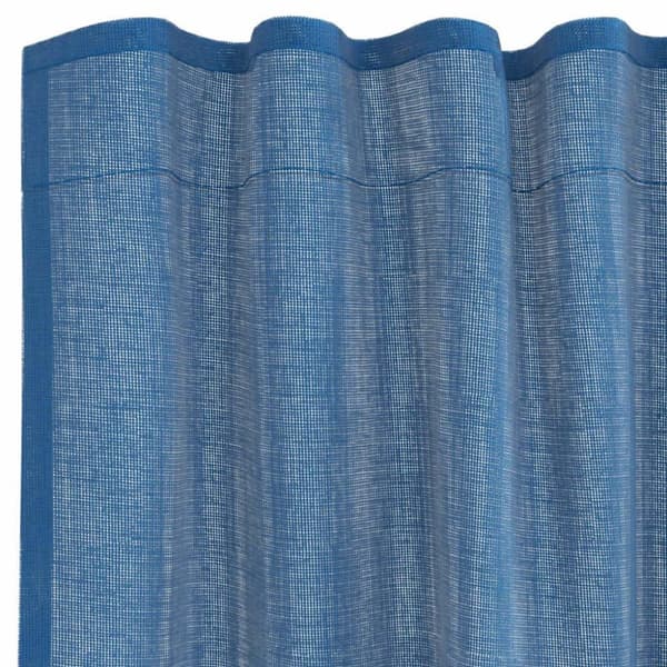 vidaXL Voile gardiner med hemper 2 stk kongeblå 140x175 cm