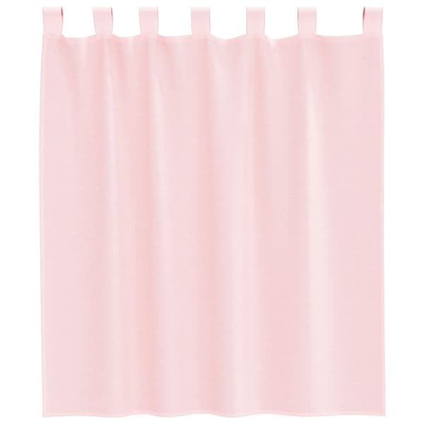 vidaXL voile-gardiner med løkker 2 stk. 140x140 cm lyserød