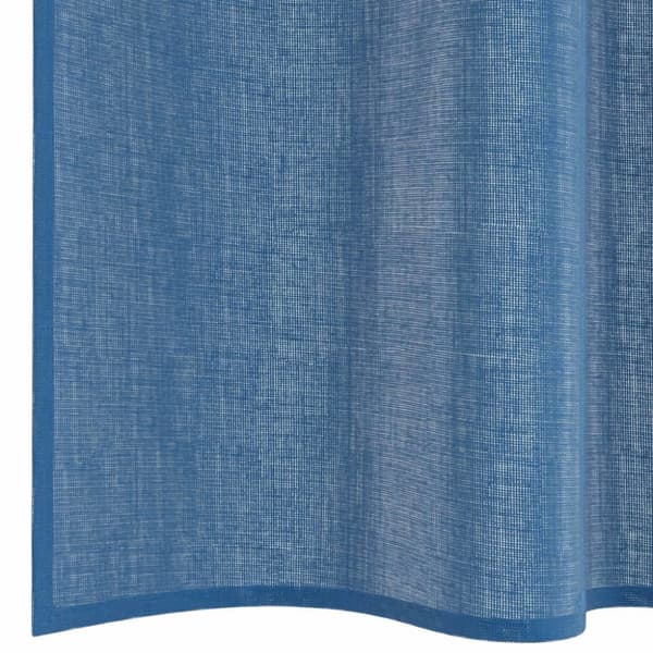 vidaXL voile-gardiner med løkker 2 stk. 140x175 cm kongeblå