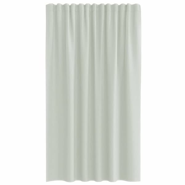vidaXL Voilegardiner med hemper 2 stk lysegrå 140x175 cm