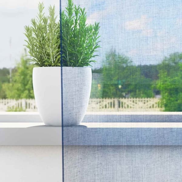 vidaXL Voile gardiner med hemper 2 stk kongeblå 140x245 cm