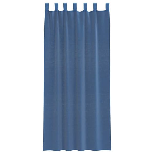 vidaXL Voile gardiner med hemper 2 stk kongeblå 140x245 cm