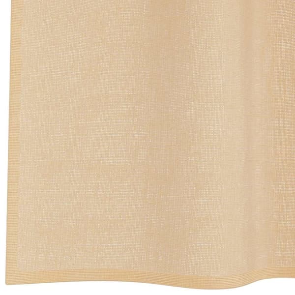 vidaXL Voilegardiner med hemper 2 stk sand 140x140 cm