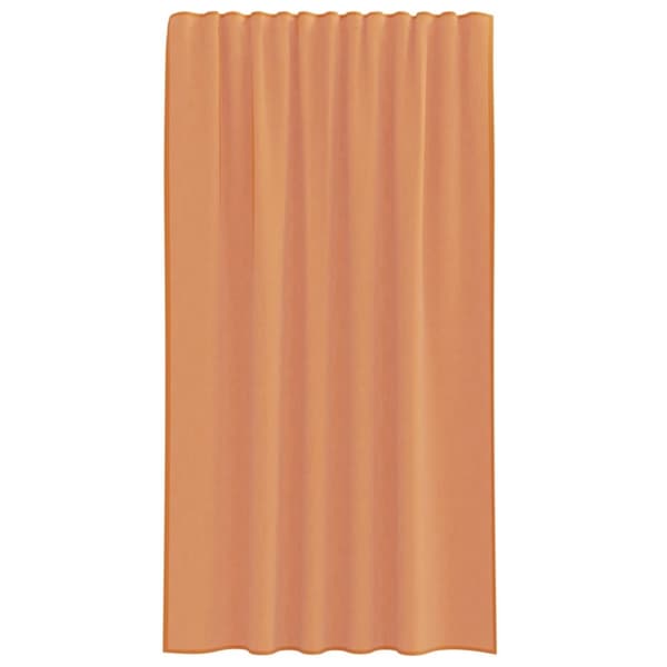 vidaXL voile-gardiner med løkker 2 stk. 140x175 cm terrakottafarvet