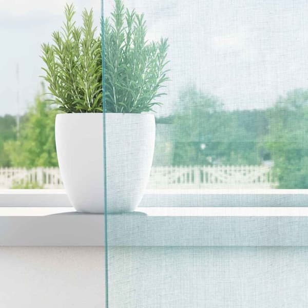 vidaXL voile-gardiner med løkker 2 stk. 140x175 cm turkis