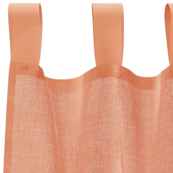 vidaXL voile-gardiner med løkker 2 stk. 140x245 cm terrakottafarvet