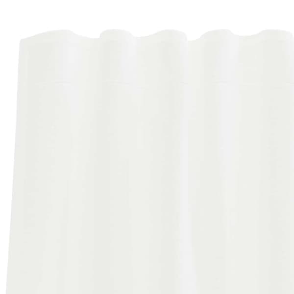 vidaXL voile-gardiner med løkker 2 stk. 140x140 cm hvid