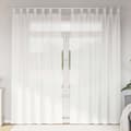 Miniatyrbillede 1 af 2: vidaXL voile-gardiner med løkker 2 stk. 140x245 cm hvid