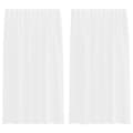 Miniatyrbillede 3 af 9: vidaXL voile-gardiner med løkker 2 stk. 140x175 cm hvid
