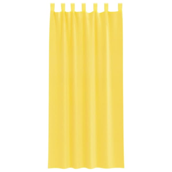 vidaXL voile-gardiner med løkker 2 stk. 140x245 cm gul