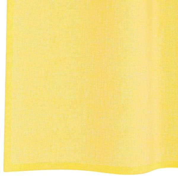 vidaXL voile-gardiner med løkker 2 stk. 140x245 cm gul