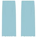 Miniatyrbillede 1 af 9: vidaXL voile-gardiner med løkker 2 stk. 140x225 cm turkis