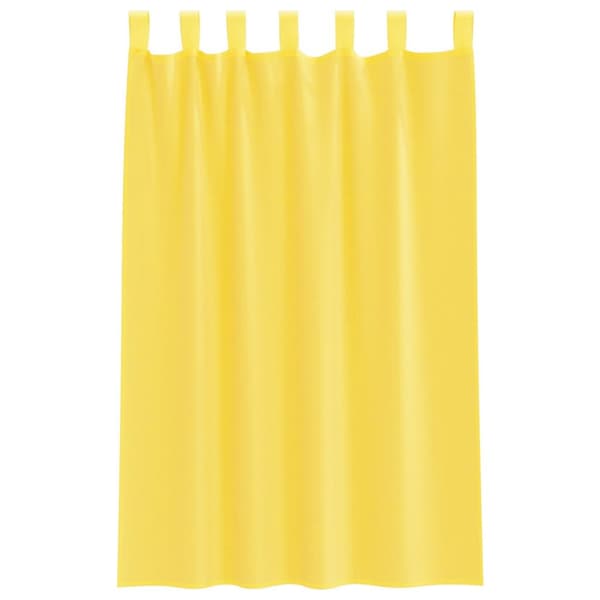 vidaXL voile-gardiner med løkker 2 stk. 140x175 cm gul