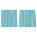 Miniatyrbilde 3 av 9: vidaXL Voilegardiner med hemper 2 stk turkis 140x140 cm