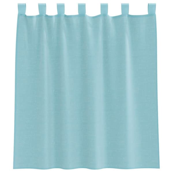 vidaXL Voilegardiner med hemper 2 stk turkis 140x140 cm