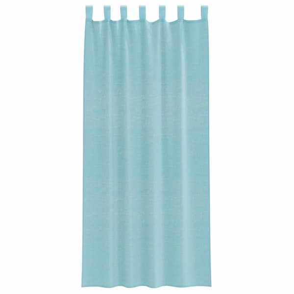 vidaXL Voilegardiner med hemper 2 stk turkis 140x225 cm
