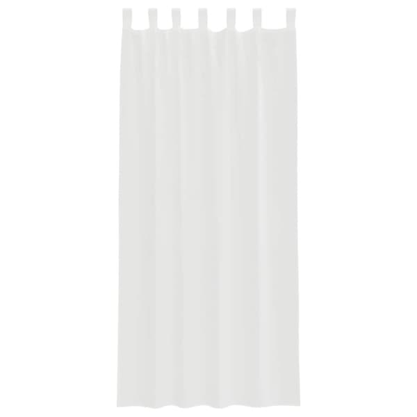 vidaXL Voilegardiner med hemper 2 stk hvit 140x225 cm