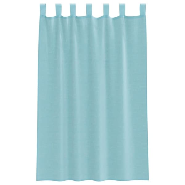 vidaXL Voilegardiner med hemper 2 stk turkis 140x175 cm