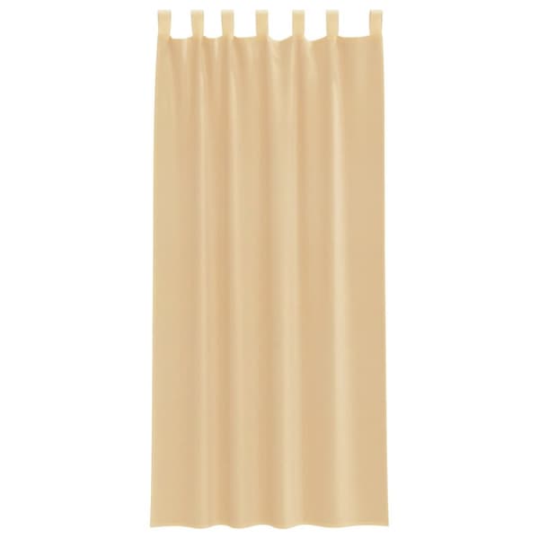vidaXL Voilegardiner med hemper 2 stk sand 140x225 cm