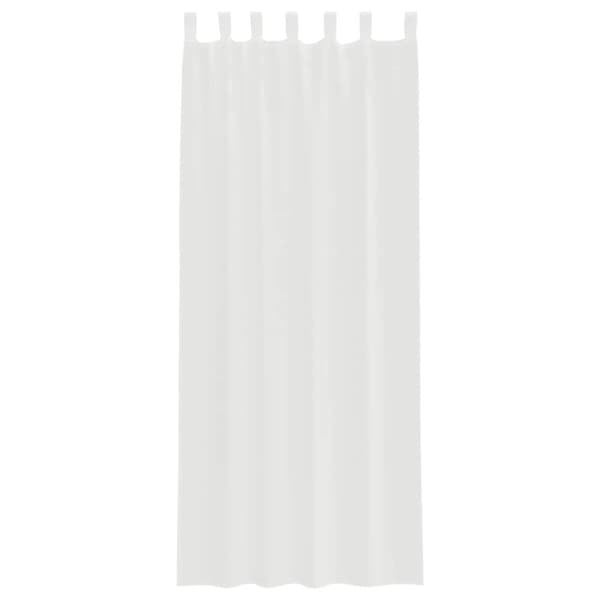 vidaXL Voilegardiner med hemper 2 stk hvit 140x260 cm