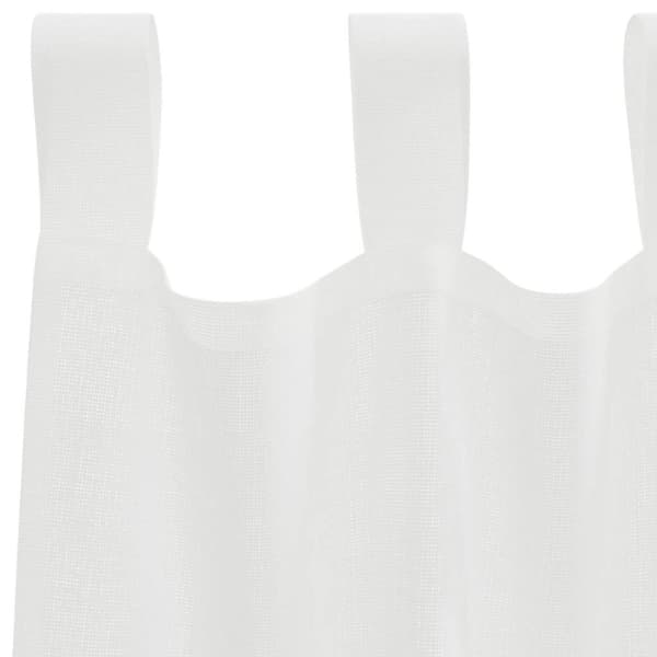 vidaXL Voilegardiner med hemper 2 stk hvit 140x260 cm