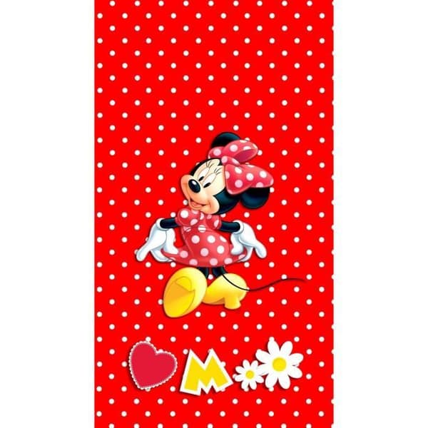 Gardiner - Disney - Minnie Mouse - 2 st - 90x160 cm - Filtrering - Röd