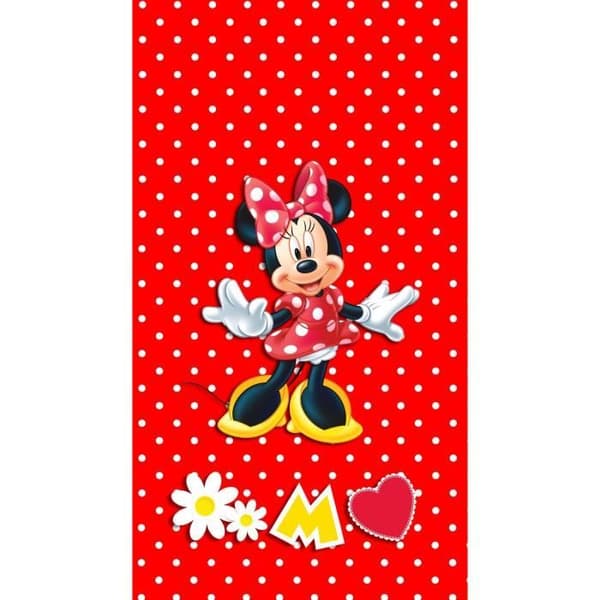 Gardiner - Disney - Minnie Mouse - 2 st - 90x160 cm - Filtrering - Röd