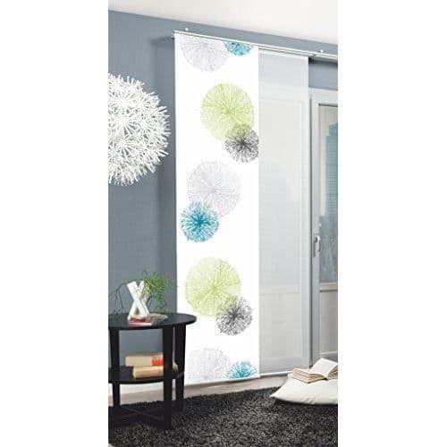 Glidgardin - Hemmode - Japansk panel - Polyester - H:245 x B:60 cm - Grön