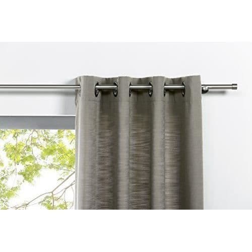mydeco Gardin med genomföring Balans, linnelook, cappuccino Ca. 135x245 cm - 65672