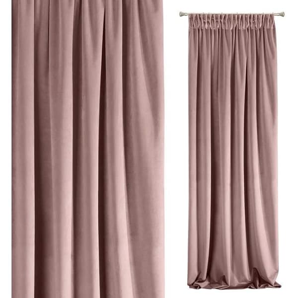 Eurofirany Gardiner, Polyester, Mörkrosa, 140 x 270 cm - 315128