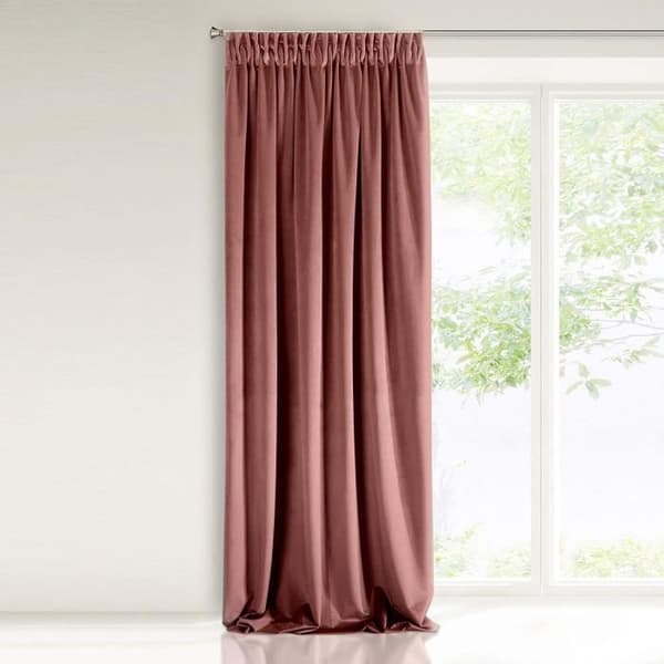 Eurofirany Gardiner, Polyester, Mörkrosa, 140 x 270 cm - 315128