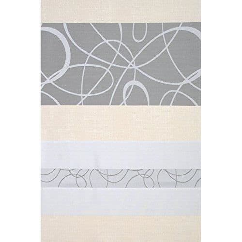 Deko Trend Gardin med Dold Kattning Polyester Grå/kräm 245 x 146 x 245 cm - Kimono 6236751 97