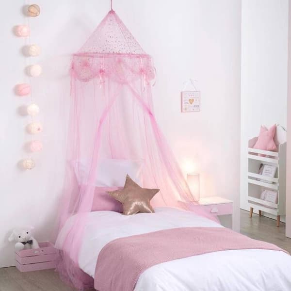 Barnsänghimmel "Mademoiselle" - rosa - Rose - Atmosphera inredningsdesigner
