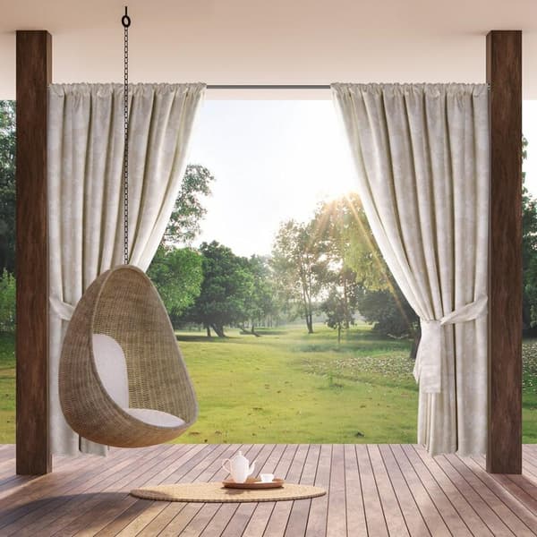 TRÄDGÅRD 15 FÄRDIG GARDIN PÅ TEJP 155 X 200 CM PULVER