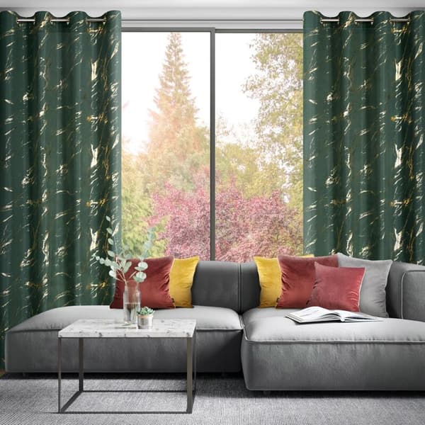 LANI KLARGAVET GARDIN 140 X 250 CM MØRKEGRØN
