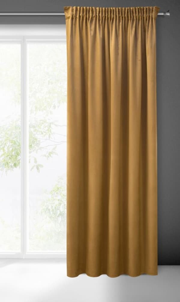 SIBEL FERDIG LAVET GARDIN PÅ TAPE 140 X 270 CM HONNING