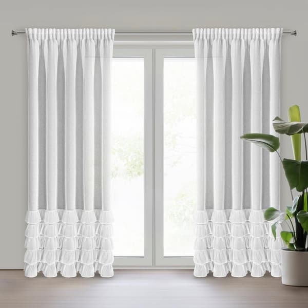DANI 1 KLARGAVET GARDIN PÅ TAPE 140 X 250 CM HVID