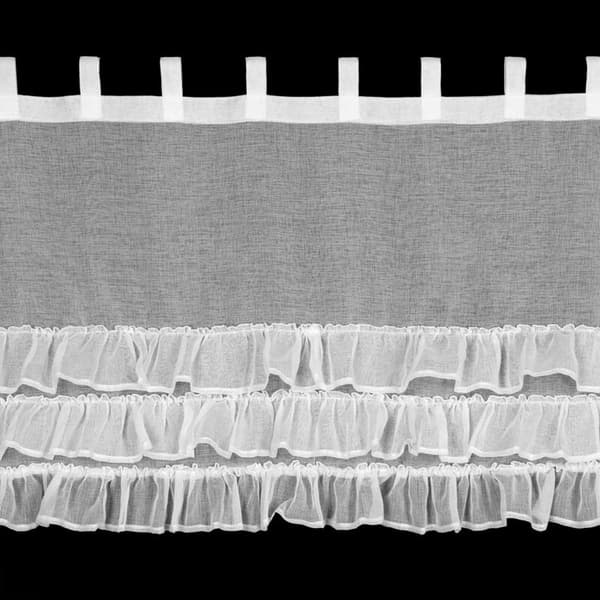 KLARGAVET LILIAN 2 GARDIN MED STROP 150 X 70 CM HVID