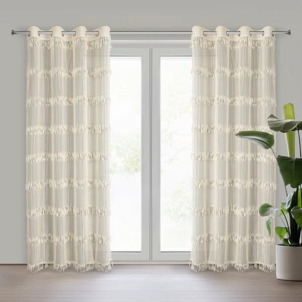 KLARGAVET GARDIN SOTERA 140 X 250 CM LYS BEIGE