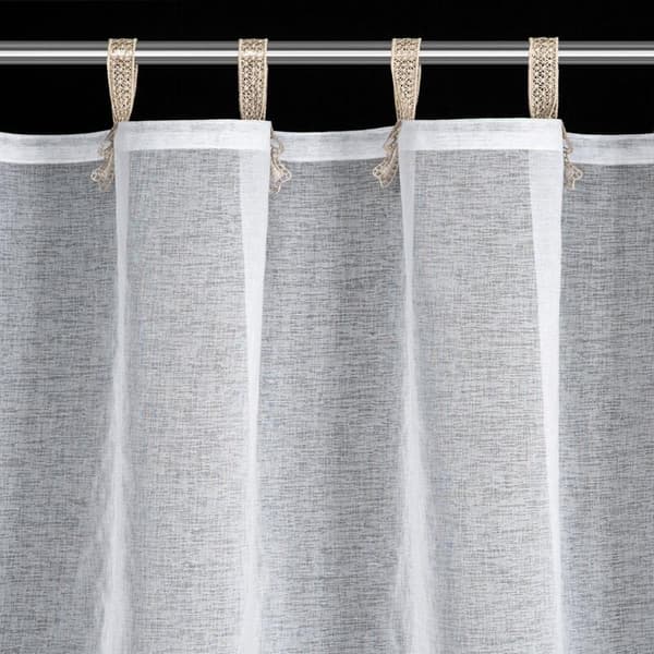 FÄRDIG MELISA GARDIN PÅ REMEN 140 X 250 CM VIT