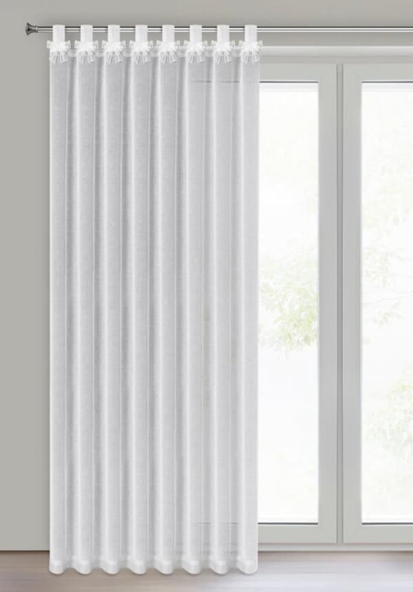 KLARGAVET ALEXANDRA GARDIN MED STROP 140 X 250 CM HVID
