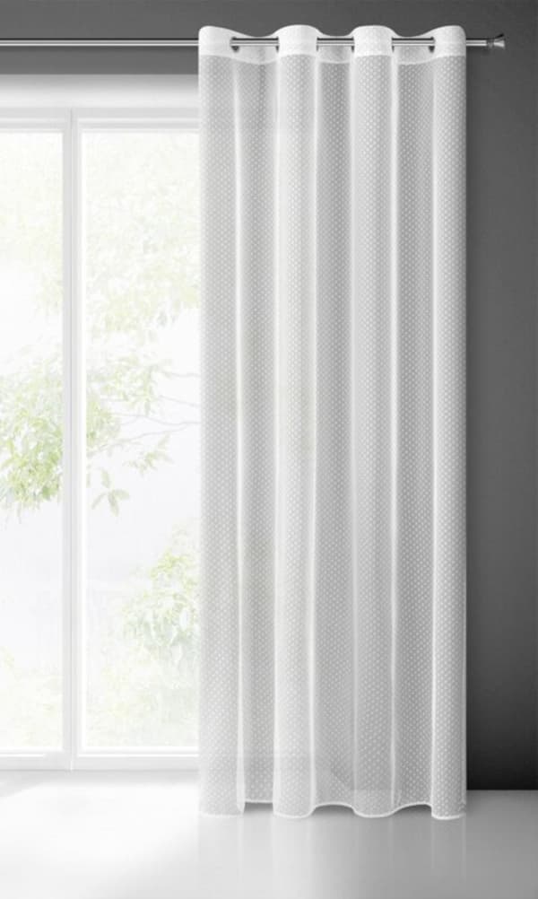 KLARGAVET GARDIN JULITA 140 X 250 CM HVID