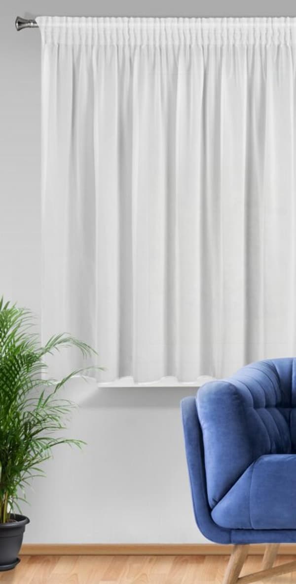 KLARGAVET ARLET GARDIN PÅ TAPE 295 X 160 CM HVID