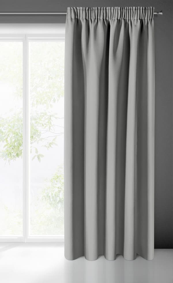 KLARGAVET LOGAN GARDIN PÅ TAPE 135 X 270 CM GRÅ