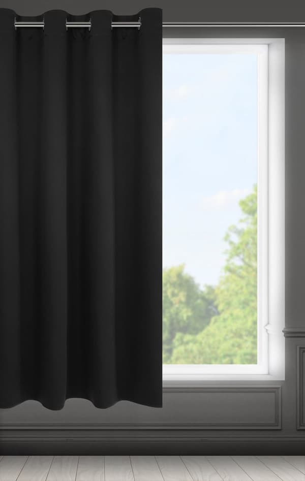 FÄRDIG GARDIN LOGAN 140 X 175 CM SVART